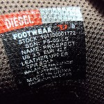 Diesel Prospect men’s size 9.5 brown and black leather high top shoes lace up