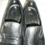 Hugo Boss Classic black leather loafers slipon driving shoes size 10  US GUC