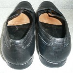 Hugo Boss Classic black leather loafers slipon driving shoes size 10  US GUC