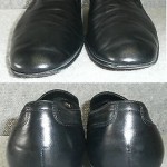 Hugo Boss Classic black leather loafers slipon driving shoes size 10  US GUC