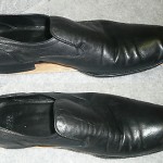 Hugo Boss Classic black leather loafers slipon driving shoes size 10  US GUC