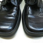 HUGO BOSS MENS BLACK LEATHER ANKLE BOOTS SIZE 9.5 EURO 41