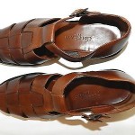 COLE HAAN City- Fisherman Dress Sandal Dark Brown Leather 9.5 D