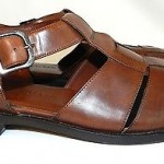 COLE HAAN City- Fisherman Dress Sandal Dark Brown Leather 9.5 D