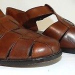 COLE HAAN City- Fisherman Dress Sandal Dark Brown Leather 9.5 D
