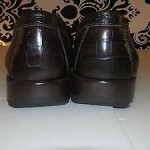 Cole Haan Country Men’s Brown Leather Alligator Design Loafers Sz 9M EUC