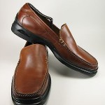 Cole Haan Loafers Slip on US 10.5 W Nike Air Brown Leather Mens Shoes