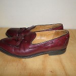 Cole Haan Men Burgundy Shoes Slip on Leather Size 8 D