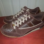 DIESEL MEN FASHION SNEAKERS IN BROWN SIZE US 10