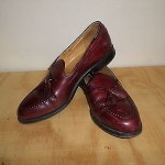 Cole Haan Men Burgundy Shoes Slip on Leather Size 8 D
