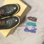 COLE HAAN BLACK LEATHER WINGTIP SHOES SIZE 9 M