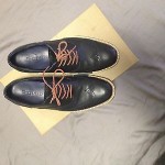 COLE HAAN BLACK LEATHER WINGTIP SHOES SIZE 9 M