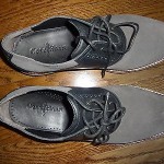 Cole Haan Saddle Shoes Black Gray Size 9 New!
