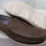 NEW Clarks Mens Brown Leather Casual Loafers Deck Boat Shoes 30579 size 7.5 M