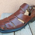 Mens Cole Haan Nike Air Casual Dress Shoe Sandal Size 11M Brown Leather Comfort