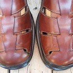 Mens Cole Haan Nike Air Casual Dress Shoe Sandal Size 11M Brown Leather Comfort