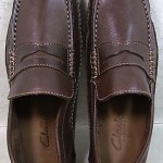 NEW Clarks of England Mens Fury Brown Leather Driving Moc Shoes 71281 size 7 M