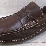 NEW Clarks of England Mens Fury Brown Leather Driving Moc Shoes 71281 size 7 M