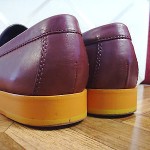 MENS COLE HAAN BURGUNDY AIR MONROE PENNY  LOAFERS SHOES SZ-8 M