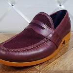 MENS COLE HAAN BURGUNDY AIR MONROE PENNY  LOAFERS SHOES SZ-8 M