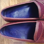 MENS COLE HAAN BURGUNDY AIR MONROE PENNY  LOAFERS SHOES SZ-8 M