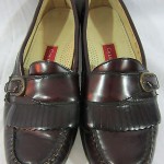 Cole Haan Leather Buckle Loafers Shoes – Burgundy – Men’s Size 8.5 D