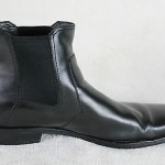 HUGO BOSS Chelsea Ankle Boots Dress Sleek Black Leather Men’s Size 11.5