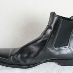 HUGO BOSS Chelsea Ankle Boots Dress Sleek Black Leather Men’s Size 11.5