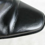 HUGO BOSS Chelsea Ankle Boots Dress Sleek Black Leather Men’s Size 11.5