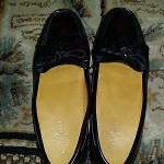Cole Haan Burgundy Leather Kiltie Tassel Loafers Mens size 11 JUST TO SMALL