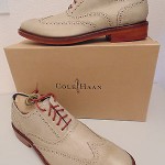 NIB COLE HAAN AIR COLTON WINTER WINGTIP OFORDS SUMMER KHAKI LEATHER