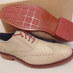 NIB COLE HAAN AIR COLTON WINTER WINGTIP OFORDS SUMMER KHAKI LEATHER
