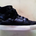 DIESEL Men’s Claw King Black Leather High Tops Sneakers Size 10M