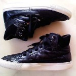 DIESEL Men’s Claw King Black Leather High Tops Sneakers Size 10M