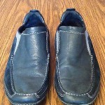 Men’s Cole Haan Nike Air Black Leather Driving Moccasins Loafers Size 11.5
