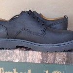 Timberland Leather Oxfords 95042 RARE DEADSTOCK Men NWD Black 8.5