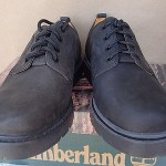 Timberland Leather Oxfords 95042 RARE DEADSTOCK Men NWD Black 8.5