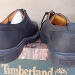 Timberland Leather Oxfords 95042 RARE DEADSTOCK Men NWD Black 8.5