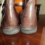 $425 new HUGO BOSS orang motorcycle boots mismate L 11M R 12M BROWN