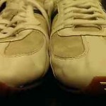 Men’s Diesel Parandy Lace Up Sneakers Size 13 White, Blues Cow Leather