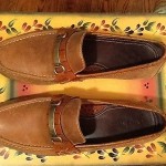 Men’s Cole Haan Nike Air Grant distressed look leather  driving loafer SZ -12 M