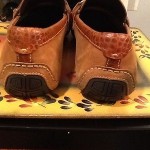 Men’s Cole Haan Nike Air Grant distressed look leather  driving loafer SZ -12 M
