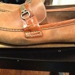 Men’s Cole Haan Nike Air Grant distressed look leather  driving loafer SZ -12 M