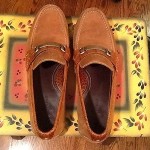 Men’s Cole Haan Nike Air Grant distressed look leather  driving loafer SZ -12 M