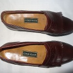 COLE HAAN Men’s BROWN Fringe LEATHER Slip-On Loafers Shoes – Size 10M