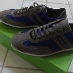NIB Hugo Boss Stiven Casual Fashion Sneaker in Bright Blue sz 9 $150.00 nwt