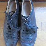 HUGO BOSS BROWN LEATHER SNEAKERS – GREAT LOOK AND STYLE – SIZE 42