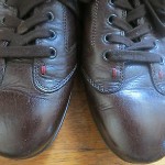 HUGO BOSS BROWN LEATHER SNEAKERS – GREAT LOOK AND STYLE – SIZE 42