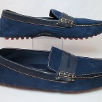 Cole Haan Nike AIR GRANT PENNY Driver Moc Suede Loafers Blue Sz 11.5 EUC!!!