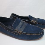 Cole Haan Nike AIR GRANT PENNY Driver Moc Suede Loafers Blue Sz 11.5 EUC!!!